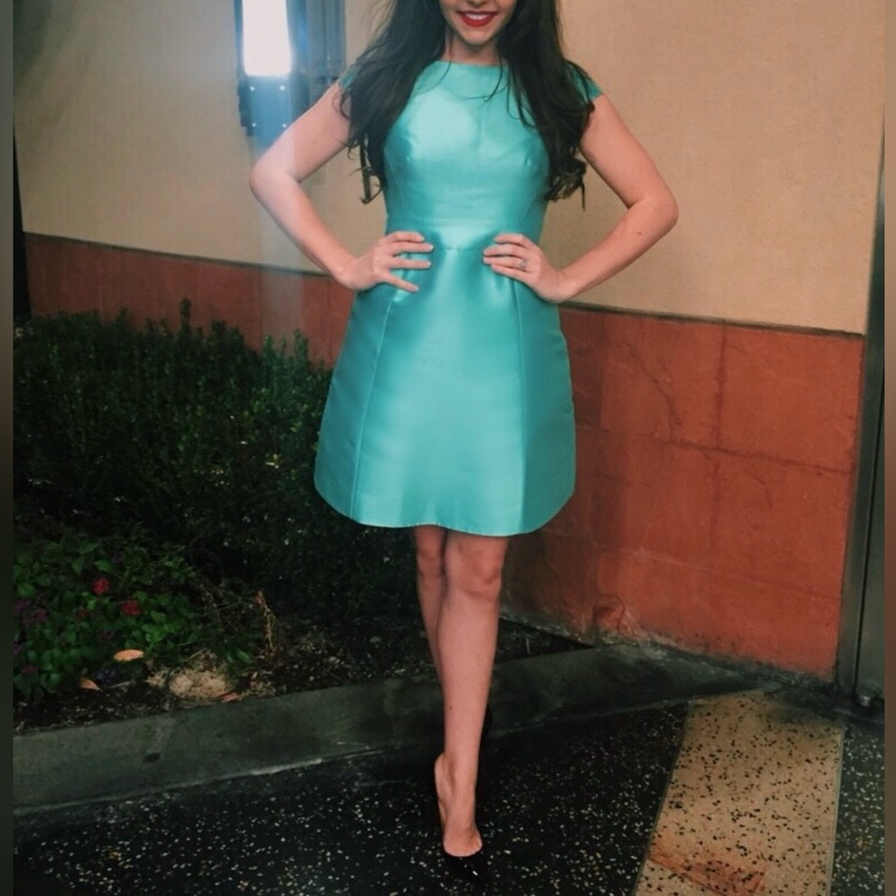 Kate Spade turquoise cocktail dress!